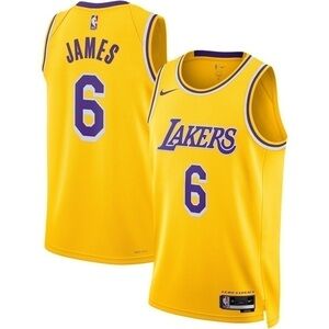 New LeBron James Lakers Icon Edition
NBA Jersey Amarillo Field Purple L